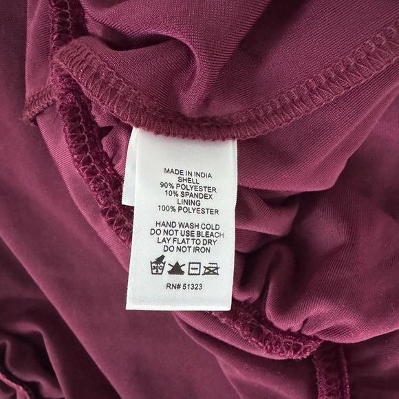 CeCe Velvet Flutter Sleeve A-Line Dress - Picture 10 of 11